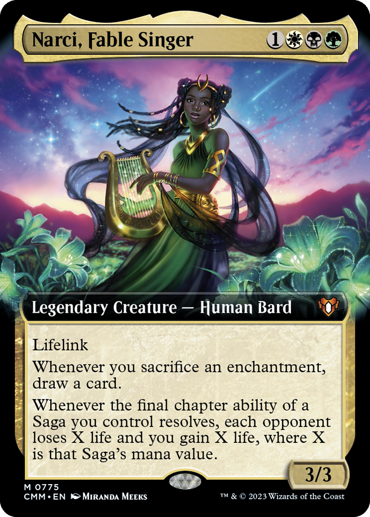 Narci, Fable Singer (Extended Art) [Commander Masters] | Odin's Place