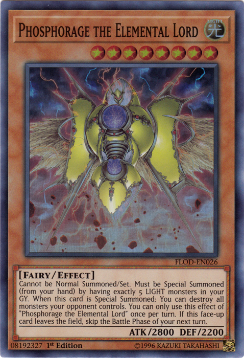 Phosphorage the Elemental Lord [FLOD-EN026] Super Rare | Odin's Place