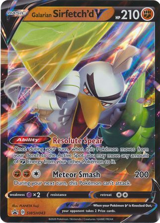 Galarian Sirfetch'd V (SWSH043) (Jumbo Card) [Sword & Shield: Black Star Promos] | Odin's Place