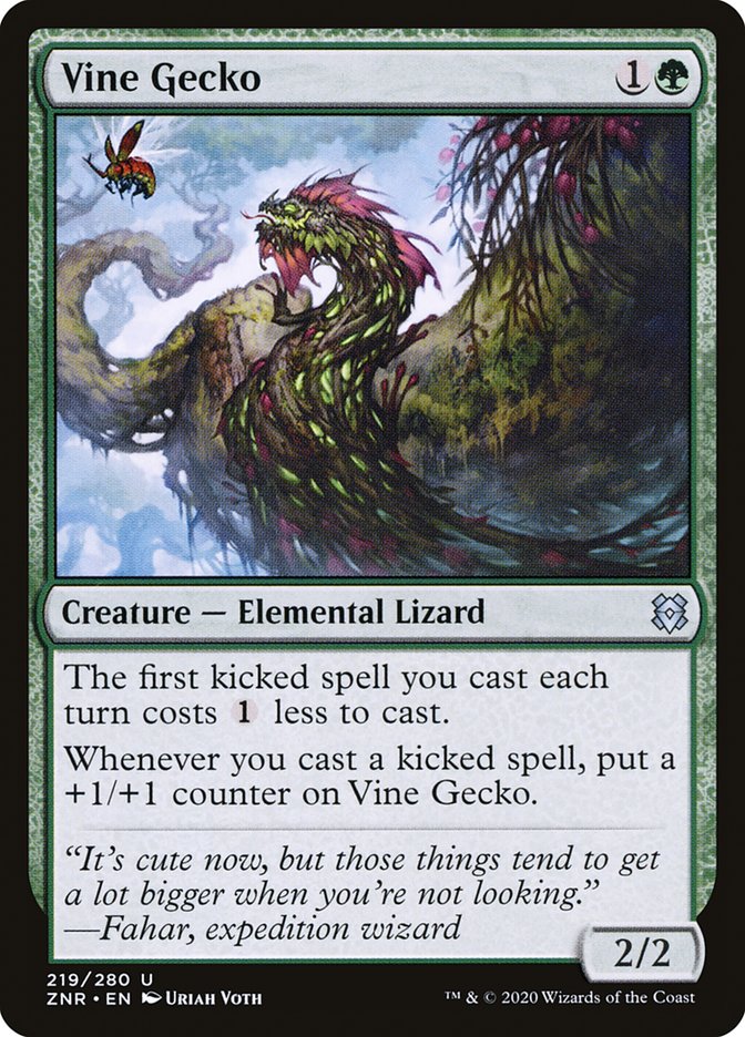 Vine Gecko [Zendikar Rising] | Odin's Place