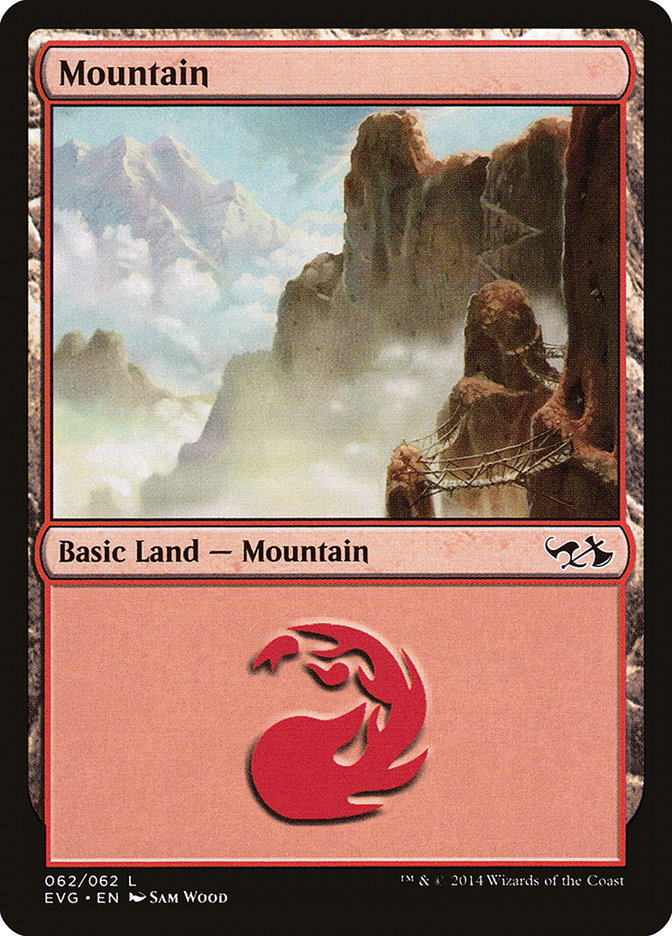Mountain (62) (Elves vs. Goblins) [Duel Decks Anthology] | Odin's Place