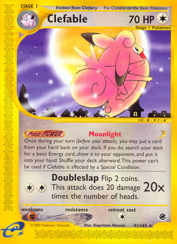 Clefable (41/165) [Expedition: Base Set] | Odin's Place