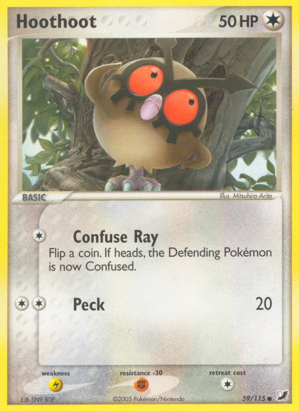 Hoothoot (59/115) [EX: Unseen Forces] | Odin's Place