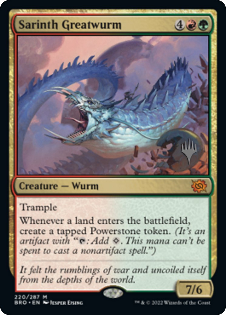 Sarinth Greatwurm (Promo Pack) [The Brothers' War Promos] | Odin's Place