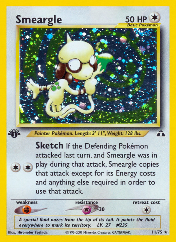 Smeargle (11/75) [Neo Discovery 1st Edition] | Odin's Place