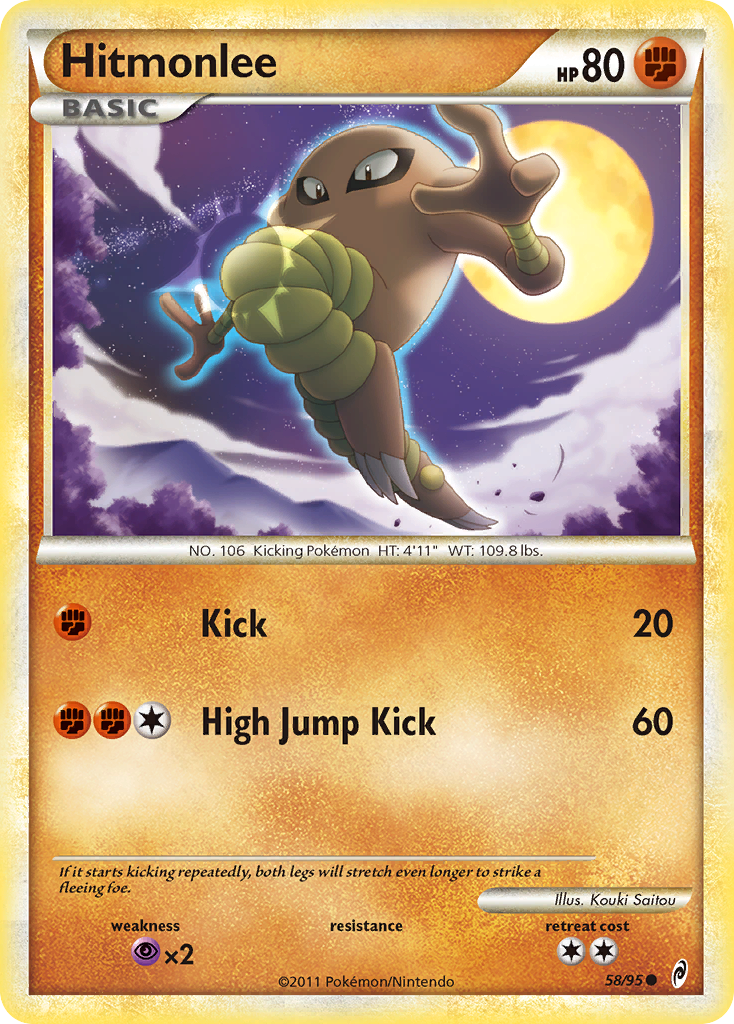Hitmonlee (58/95) [HeartGold & SoulSilver: Call of Legends] | Odin's Place