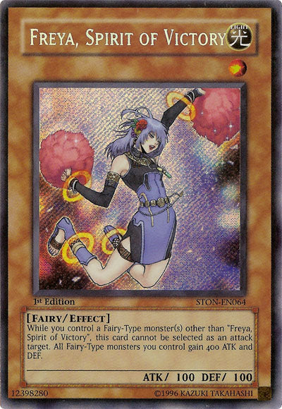 Freya, Spirit of Victory [STON-EN064] Secret Rare | Odin's Place