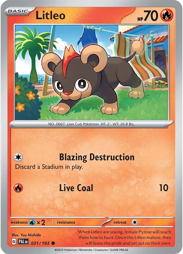 Litleo (031/193) [Scarlet & Violet: Paldea Evolved] | Odin's Place