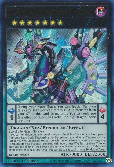 Odd-Eyes Rebellion Xyz Dragon [BLMR-EN005] Ultra Rare | Odin's Place