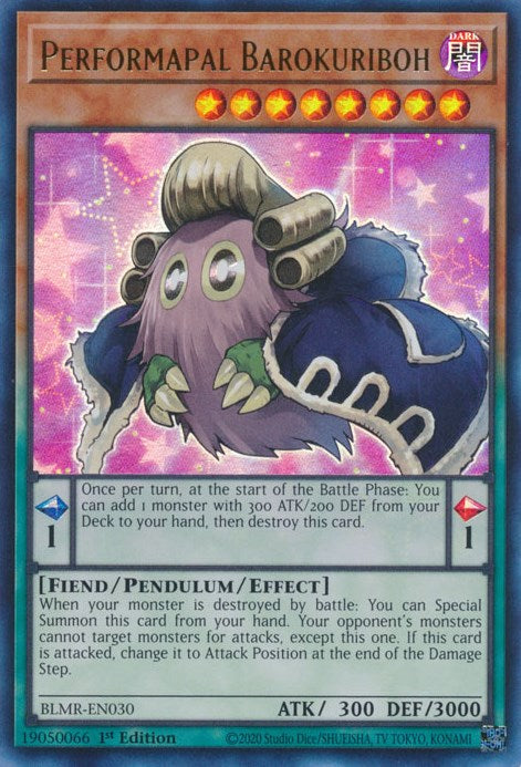 Performapal Barokuriboh [BLMR-EN030] Ultra Rare | Odin's Place