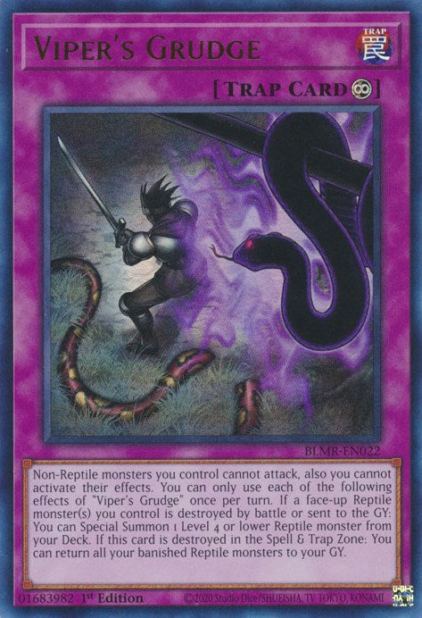 Viper's Grudge [BLMR-EN022] Ultra Rare | Odin's Place