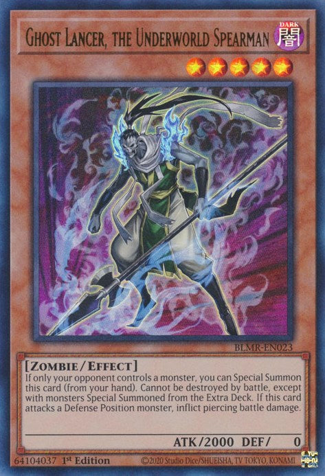 Ghost Lancer, the Underworld Spearman [BLMR-EN023] Ultra Rare | Odin's Place