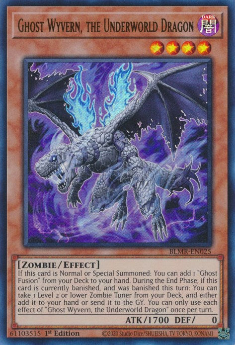 Ghost Wyvern, the Underworld Dragon [BLMR-EN025] Ultra Rare | Odin's Place