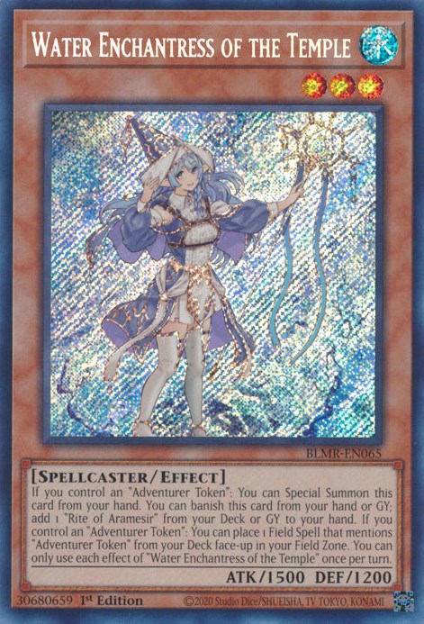 Water Enchantress of the Temple [BLMR-EN065] Secret Rare | Odin's Place