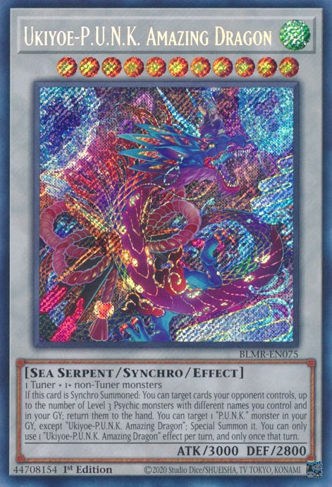 Ukiyoe-P.U.N.K. Amazing Dragon [BLMR-EN075] Secret Rare | Odin's Place