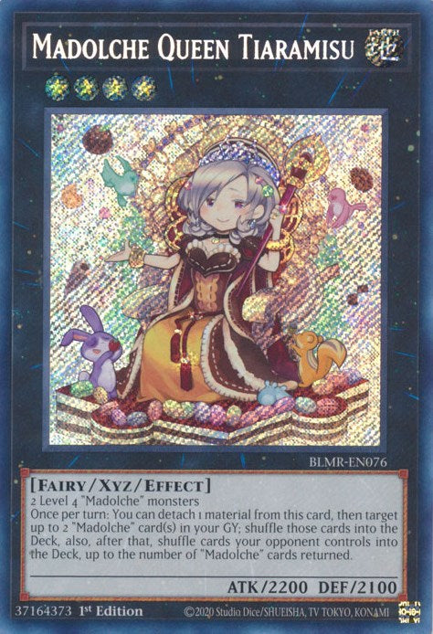 Madolche Queen Tiaramisu [BLMR-EN076] Secret Rare | Odin's Place