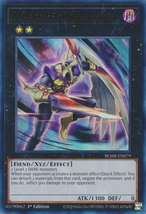 Number 65: Djinn Buster [BLMR-EN079] Ultra Rare | Odin's Place