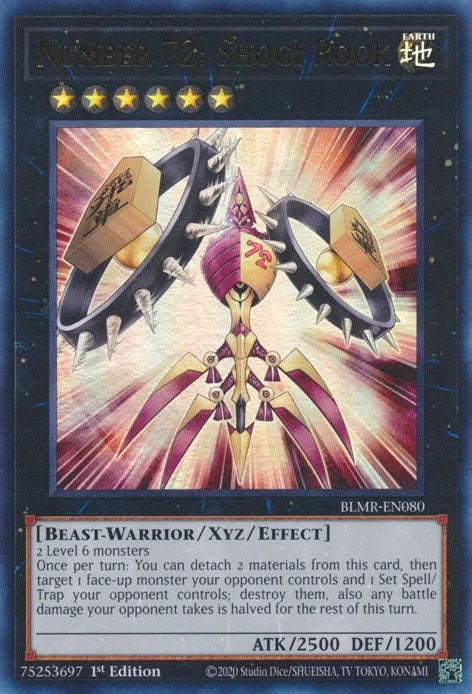 Number 72: Shogi Rook [BLMR-EN080] Ultra Rare | Odin's Place