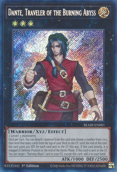 Dante, Traveler of the Burning Abyss [BLMR-EN081] Secret Rare | Odin's Place
