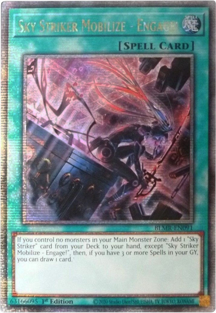 Sky Striker Mobilize - Engage! [BLMR-EN091] Quarter Century Secret Rare | Odin's Place