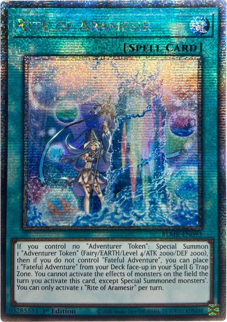 Rite of Aramesir [BLMR-EN093] Quarter Century Secret Rare | Odin's Place