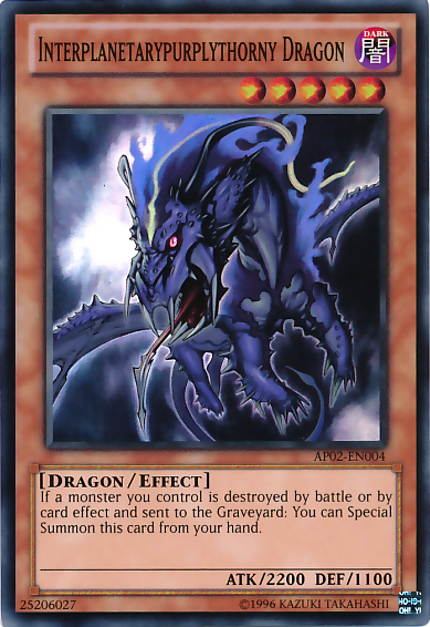 Interplanetarypurplythorny Dragon [AP02-EN004] Super Rare | Odin's Place