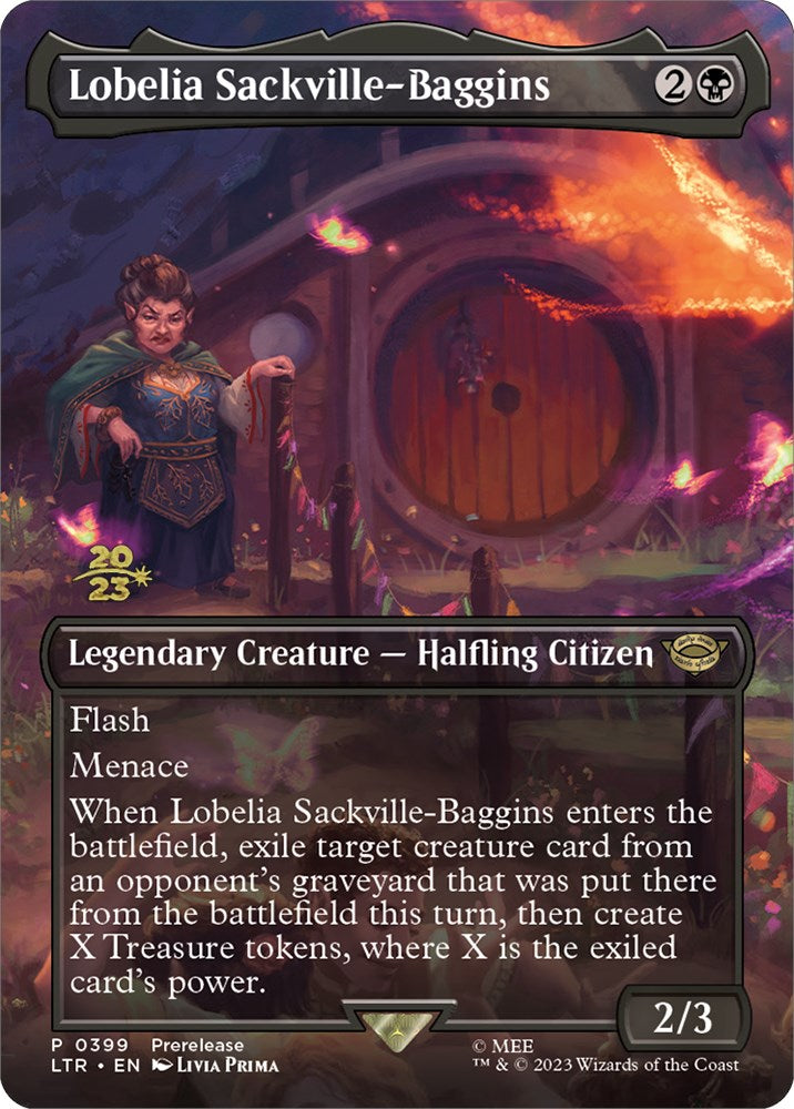 Lobelia Sackville-Baggins (399) [The Lord of the Rings: Tales of Middle-Earth Prerelease Promos] | Odin's Place