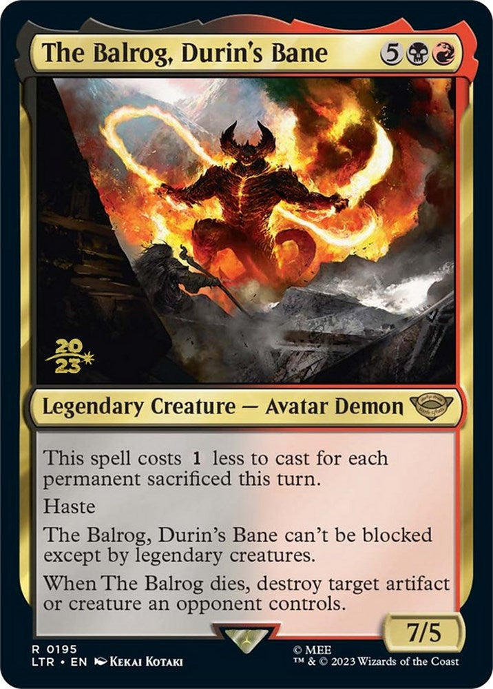 The Balrog, Durin's Bane [The Lord of the Rings: Tales of Middle-Earth Prerelease Promos] | Odin's Place