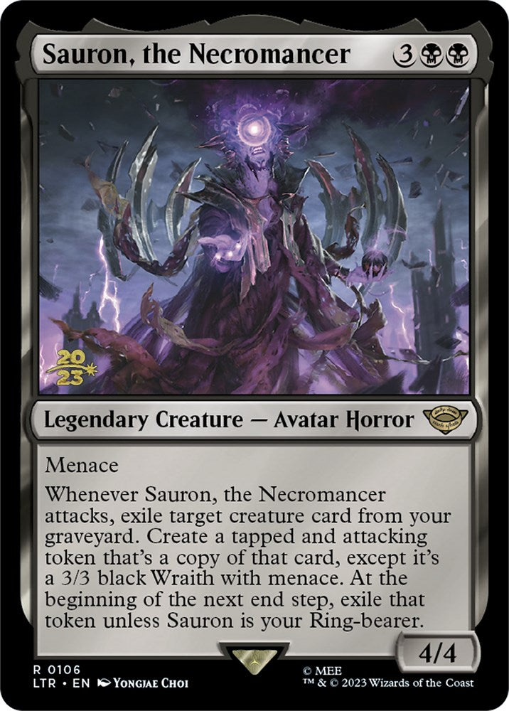Sauron, the Necromancer [The Lord of the Rings: Tales of Middle-Earth Prerelease Promos] | Odin's Place