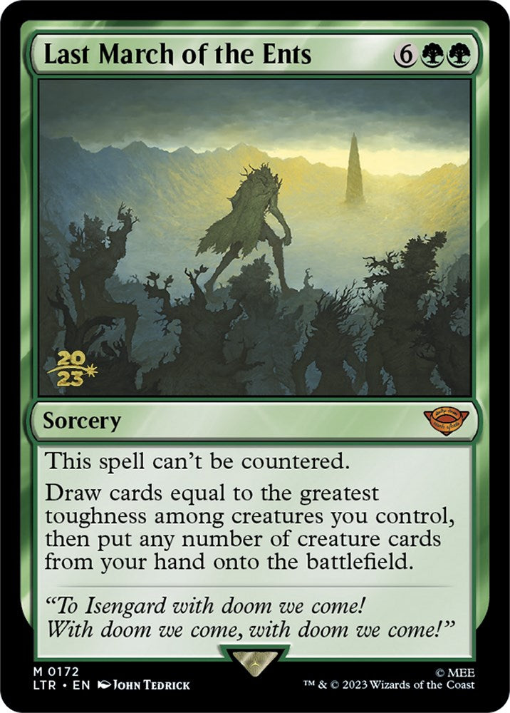 Last March of the Ents [The Lord of the Rings: Tales of Middle-Earth Prerelease Promos] | Odin's Place