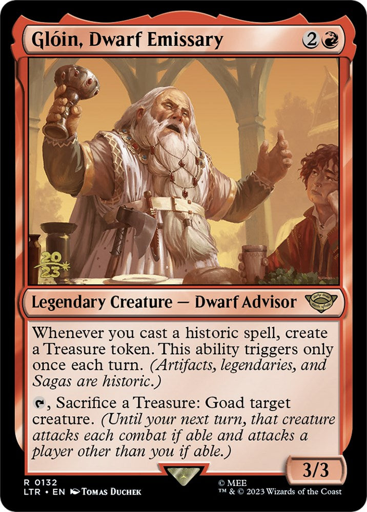 Gloin, Dwarf Emissary [The Lord of the Rings: Tales of Middle-Earth Prerelease Promos] | Odin's Place