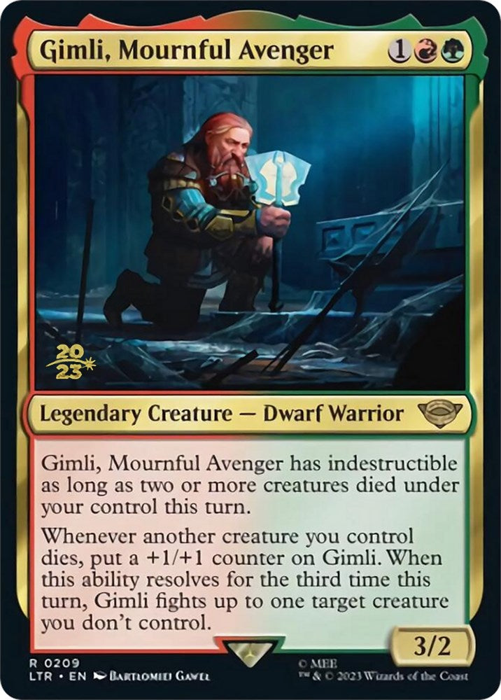 Gimli, Mournful Avenger [The Lord of the Rings: Tales of Middle-Earth Prerelease Promos] | Odin's Place