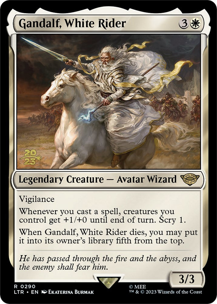 Gandalf, White Rider [The Lord of the Rings: Tales of Middle-Earth Prerelease Promos] | Odin's Place