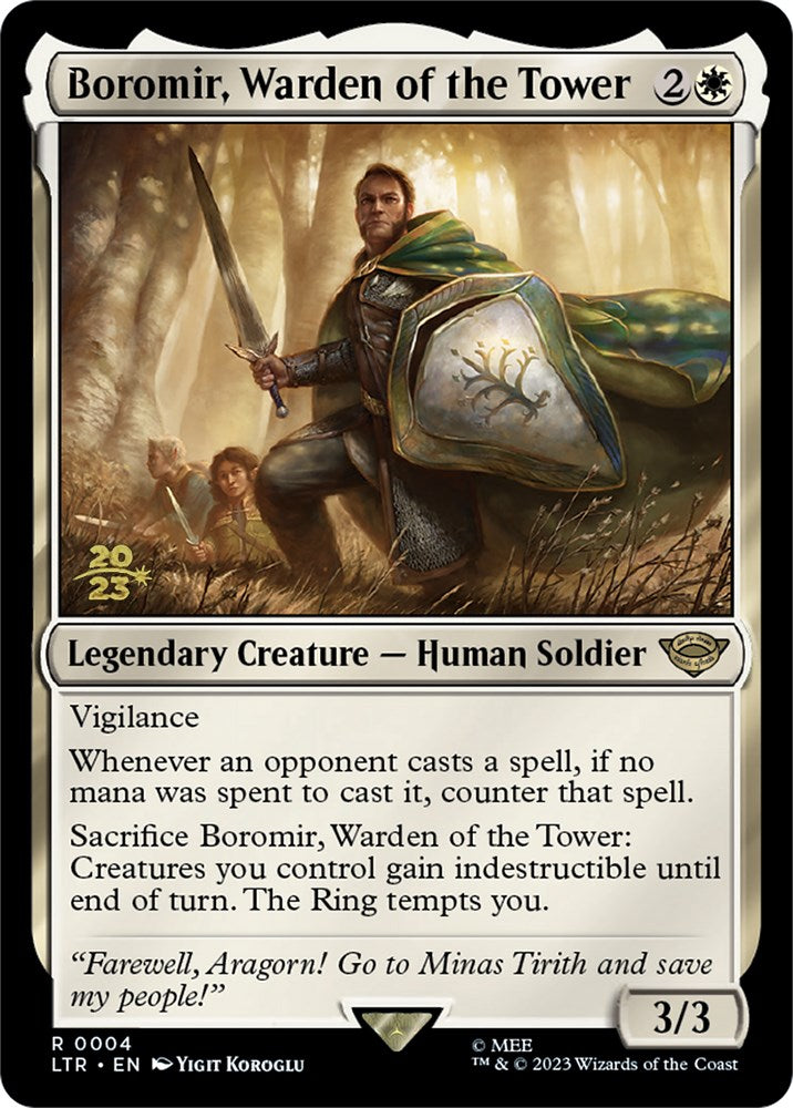 Boromir, Warden of the Tower [The Lord of the Rings: Tales of Middle-Earth Prerelease Promos] | Odin's Place