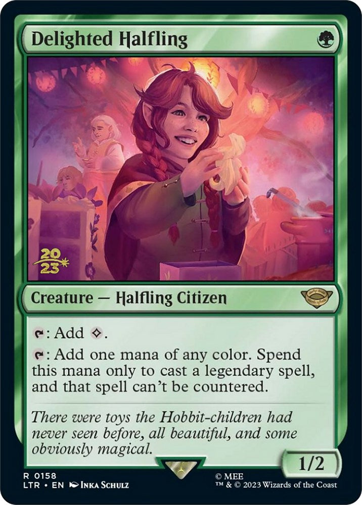 Delighted Halfling [The Lord of the Rings: Tales of Middle-Earth Prerelease Promos] | Odin's Place