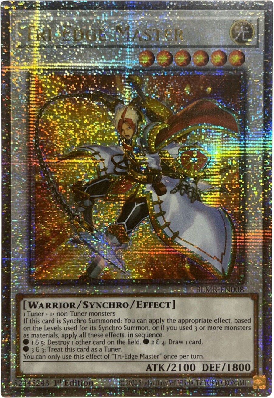 Tri-Edge Master [BLMR-EN008] Quarter Century Secret Rare | Odin's Place