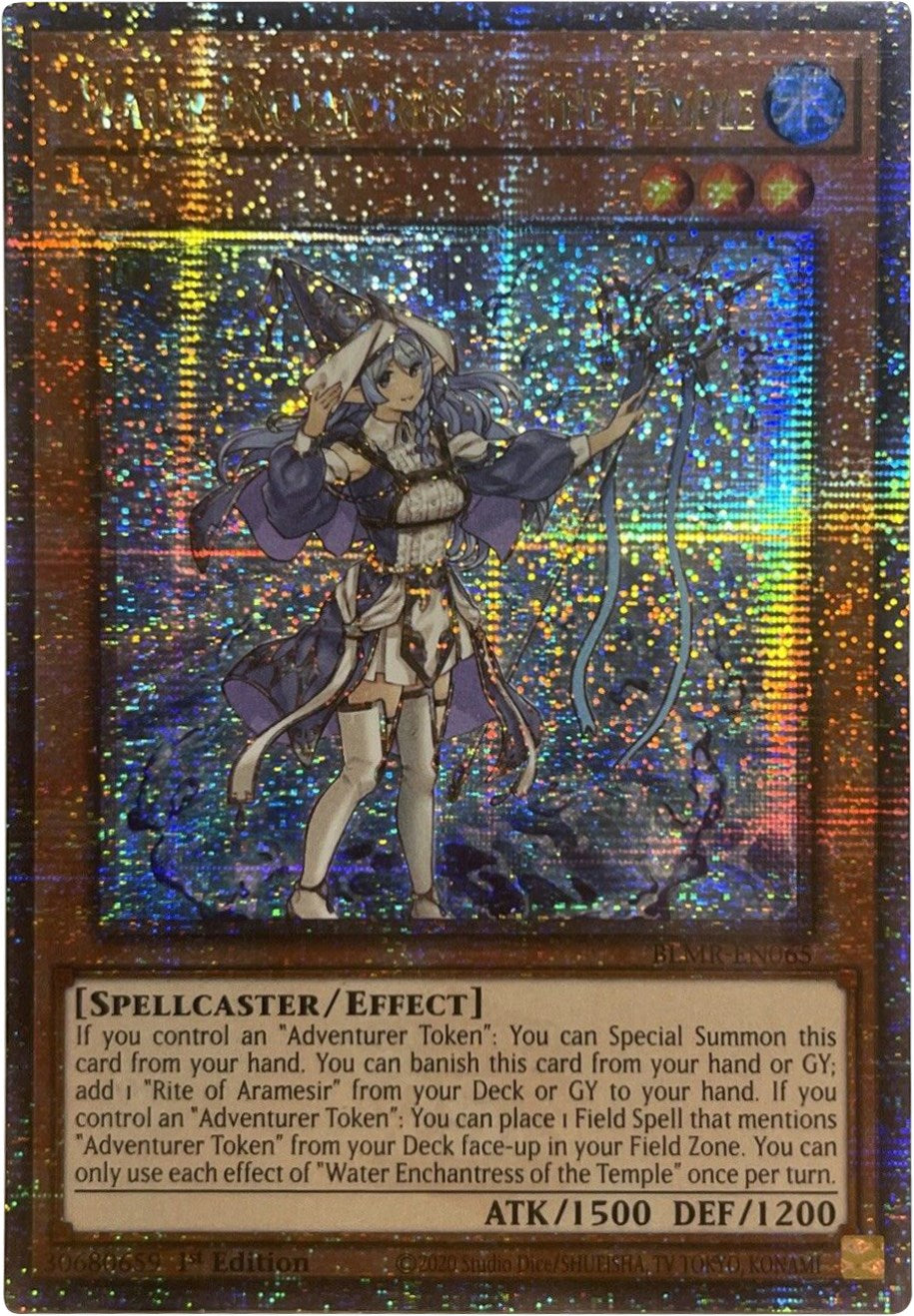 Water Enchantress of the Temple [BLMR-EN065] Quarter Century Secret Rare | Odin's Place