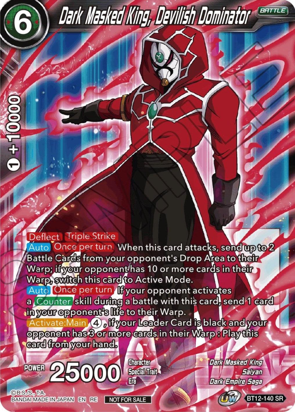 Dark Masked King, Devilish Dominator (Championship Selection Pack 2023 Vol.2) (Silver Foil) (BT12-140) [Tournament Promotion Cards] | Odin's Place
