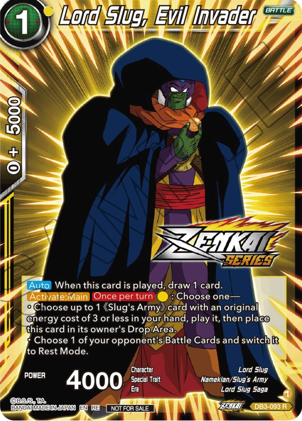 Lord Slug, Evil Invader (Event Pack 12) (DB3-093) [Tournament Promotion Cards] | Odin's Place