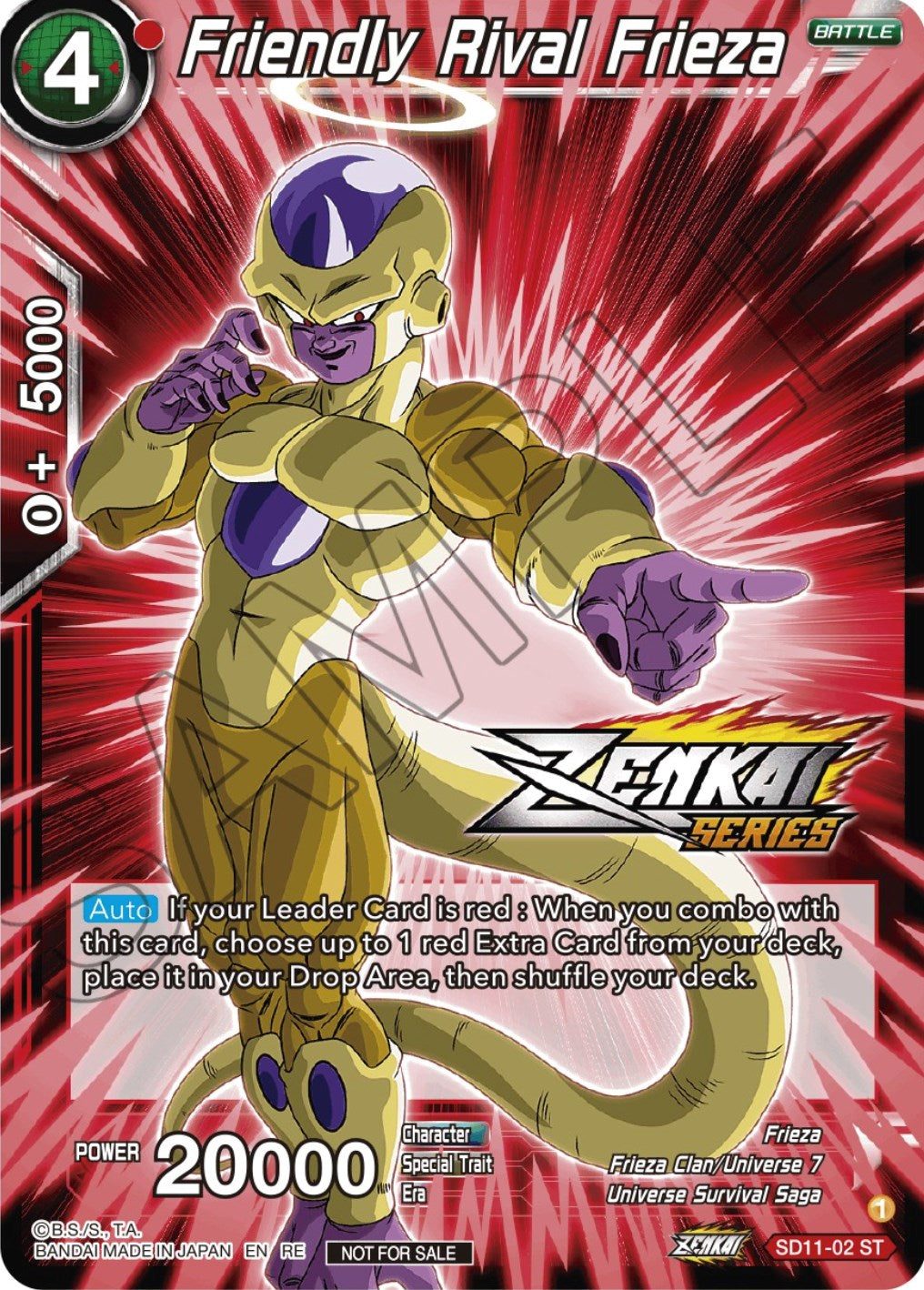 Friendly Rival Frieza (Event Pack 12) (SD11-02) [Tournament Promotion Cards] | Odin's Place