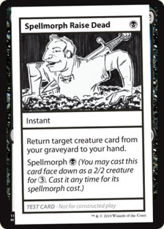 Spellmorph Raise Dead (2021 Edition) [Mystery Booster Playtest Cards] | Odin's Place