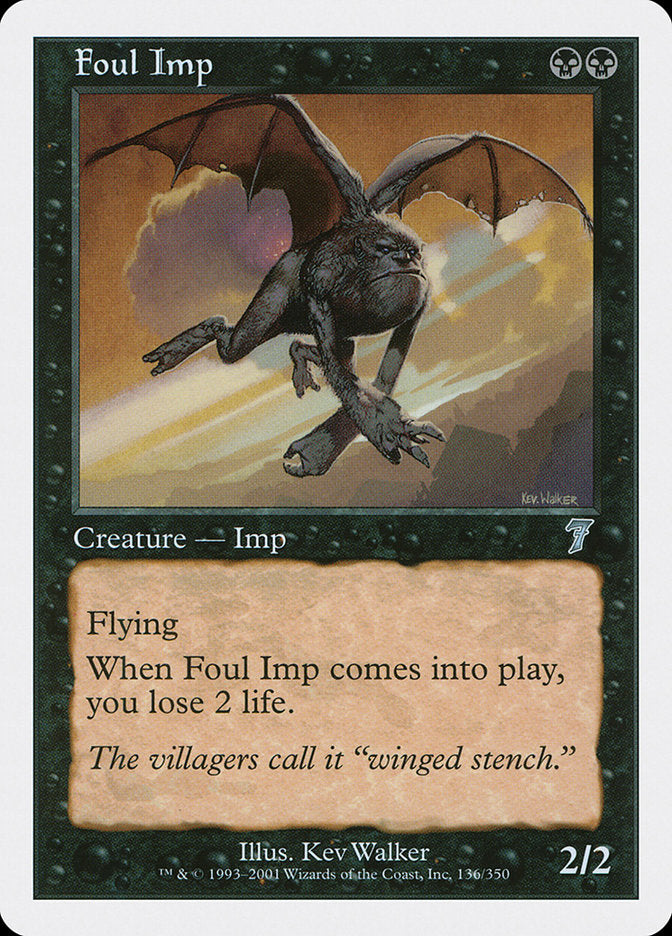 Foul Imp (136) [Seventh Edition] | Odin's Place