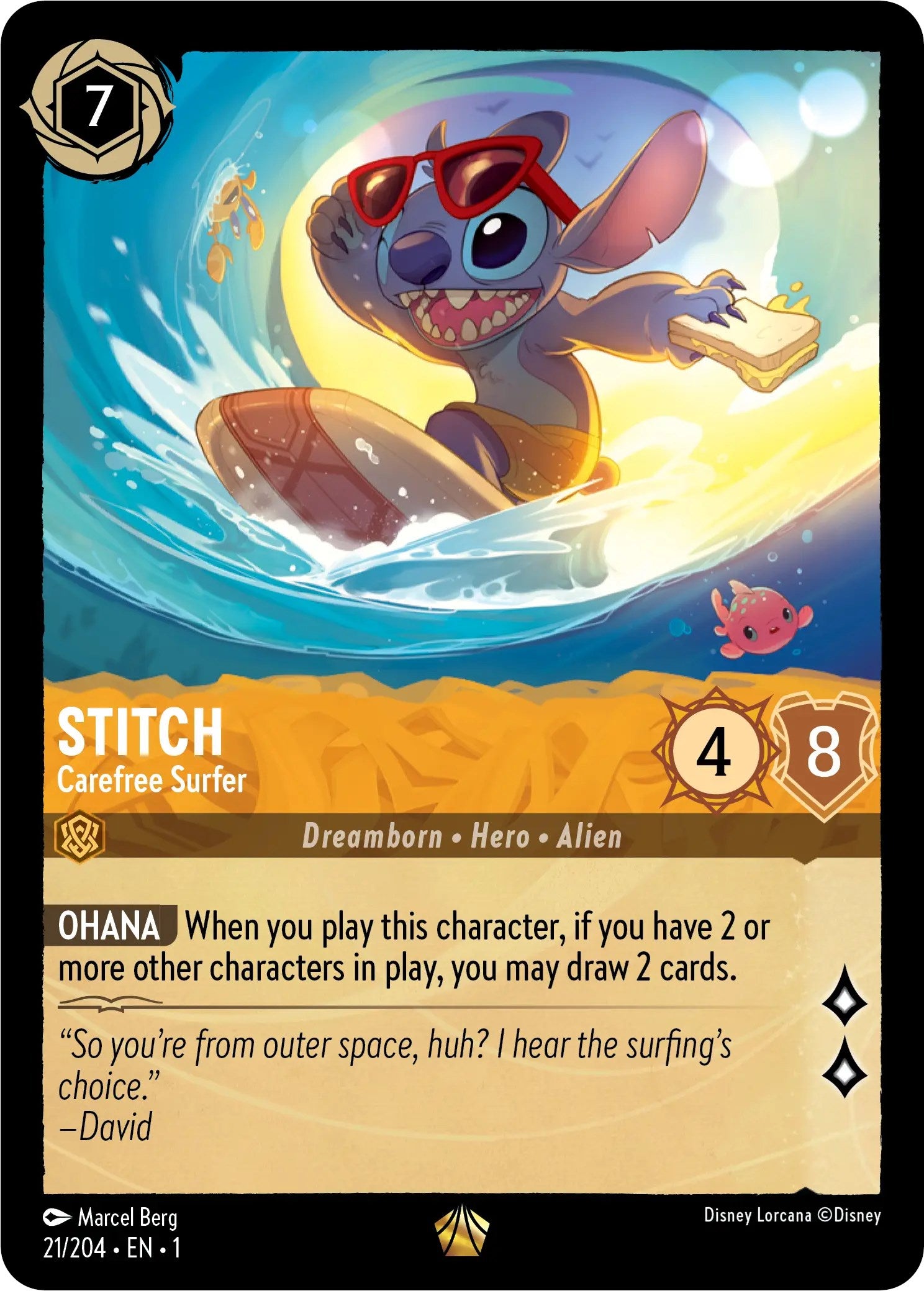 Stitch - Carefree Surfer (21/204) [The First Chapter] | Odin's Place