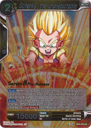 Gotenks, the Unpredictable (BT8-078_PR) [Malicious Machinations Prerelease Promos] | Odin's Place