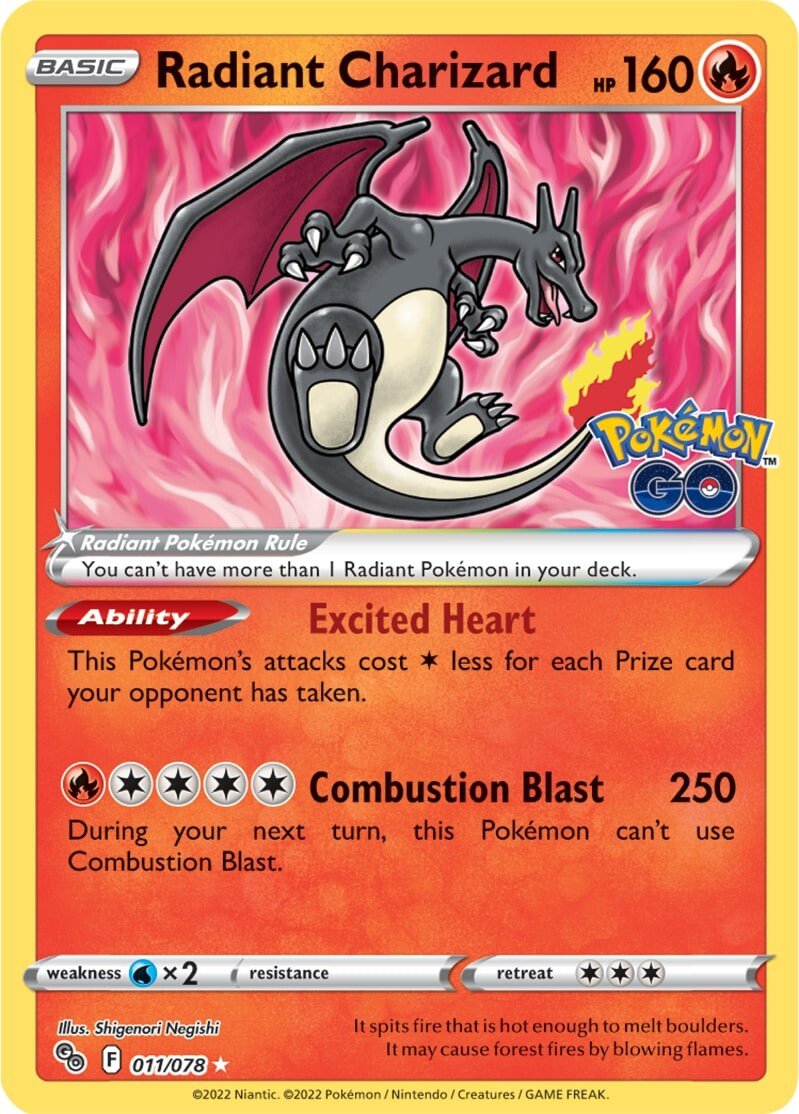 Radiant Charizard (011/078) [Pokémon GO] | Odin's Place