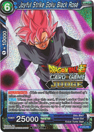 Joyful Strike Goku Black Rose (P-015) [Judge Promotion Cards] | Odin's Place