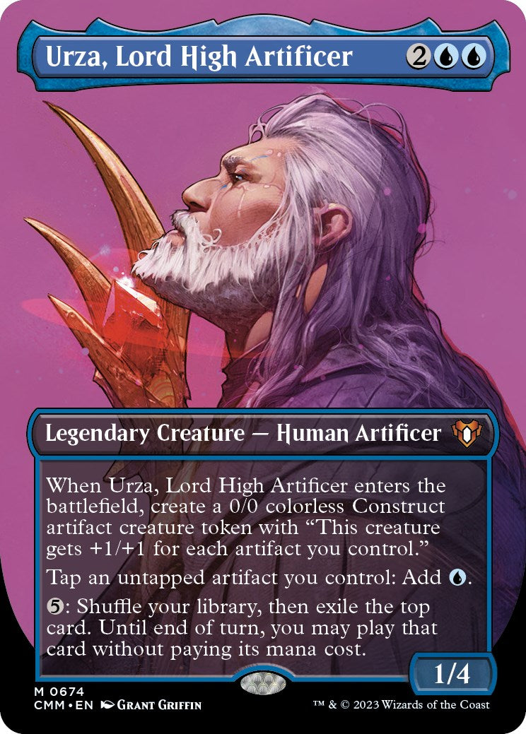 Urza, Lord High Artificer (Borderless Profile) [Commander Masters] | Odin's Place