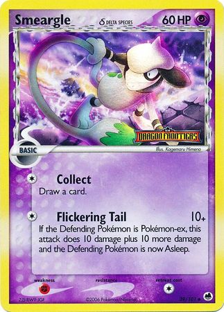 Smeargle (39/101) (Delta Species) (Stamped) [EX: Dragon Frontiers] | Odin's Place