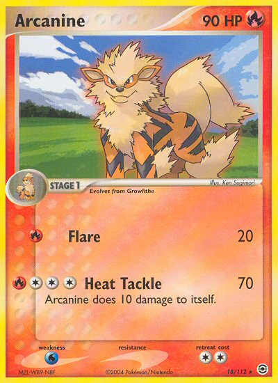 Arcanine (18/112) [EX: FireRed & LeafGreen] | Odin's Place
