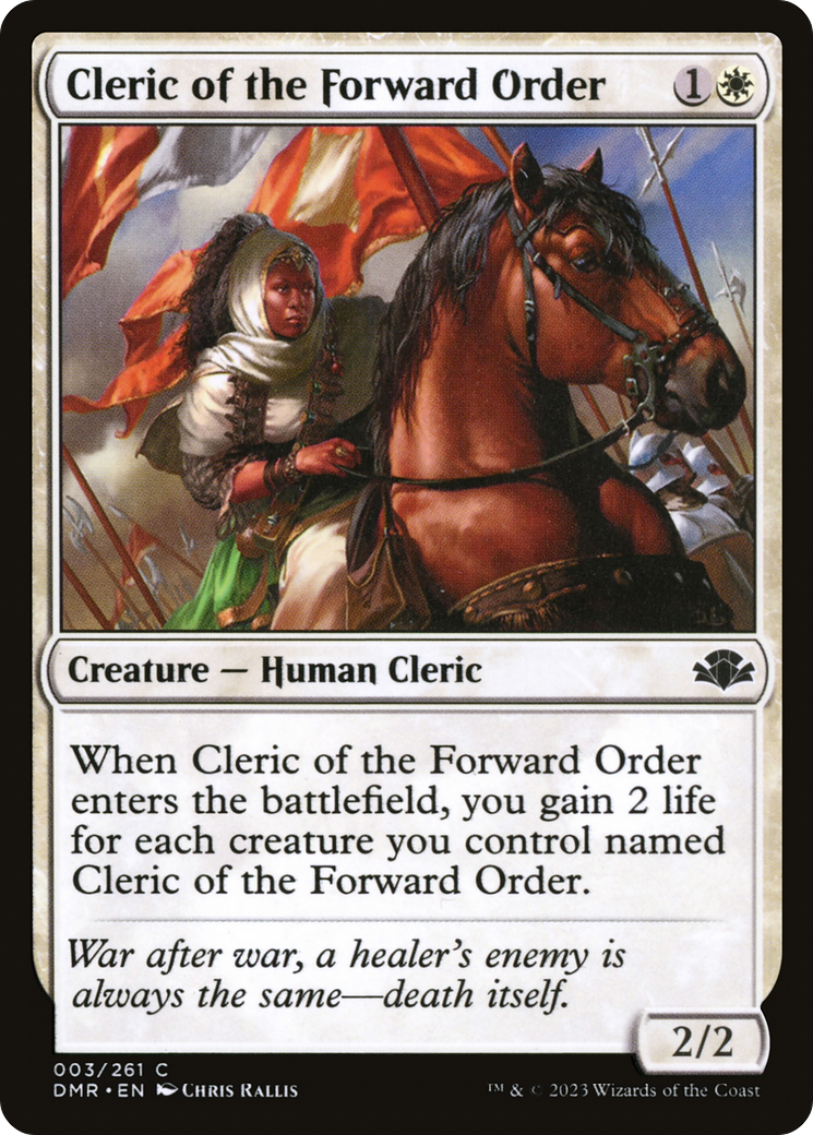 Cleric of the Forward Order [Dominaria Remastered] | Odin's Place